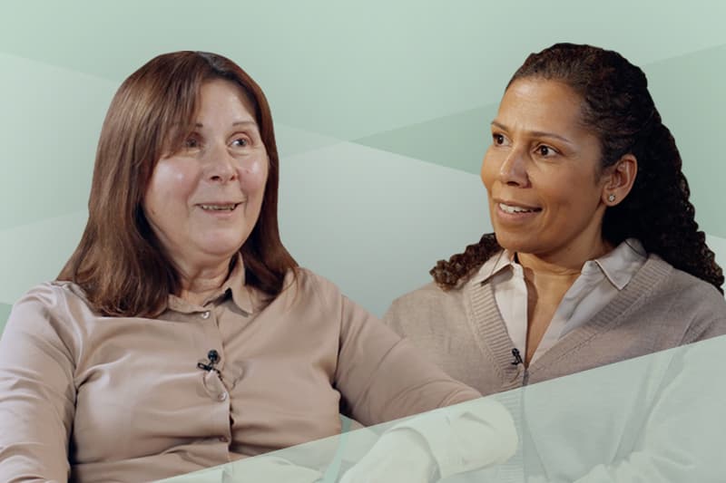 Bilde av psykolog Dragana Tosinovic og lærer og veileder Salwa Gabr.