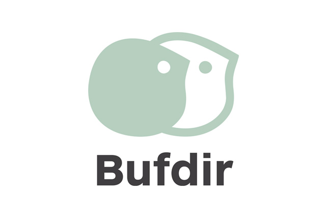 Bufdir logo i grønn og hvit